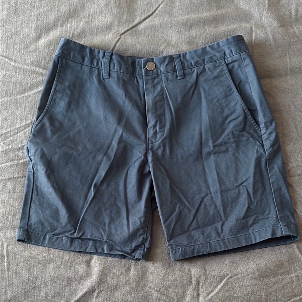 Bonobos Blue Flat Front Shorts with Relaxed Fit